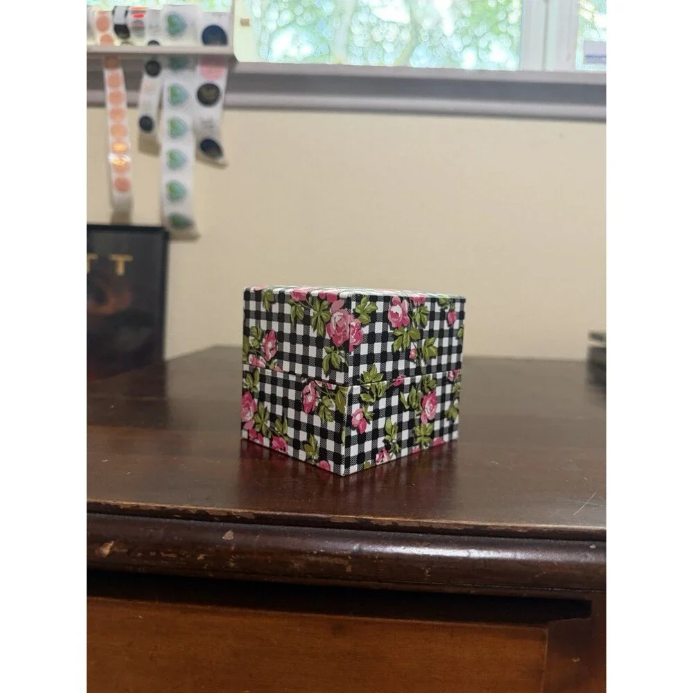 Empty Betsey Johnson Ring Watch Jewelry Box Floral & Pink